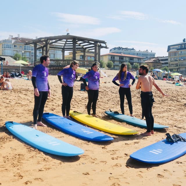 Clase de surf 1,5h. Grupo abierto